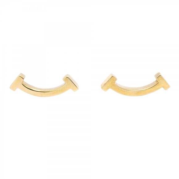 Tiffany T Smile Earrings in 18K Yellow Gold for Women P1917648